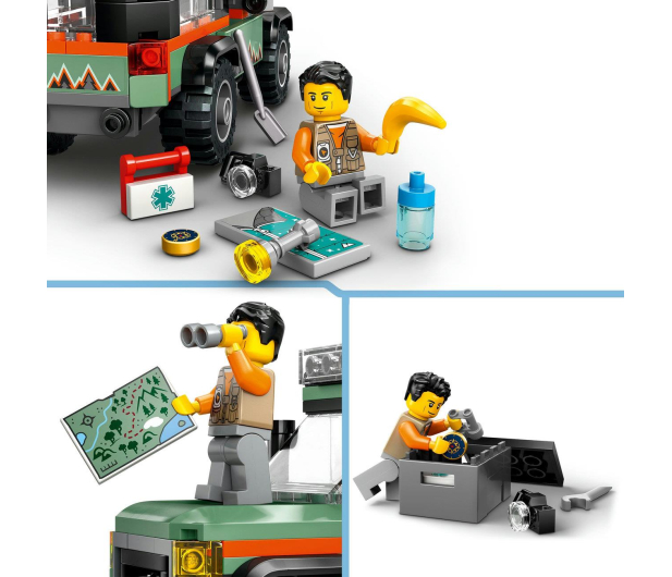 LEGO City 60447 Górska ciężarówka terenowa 4x4 - 1284111 - zdjęcie 4